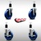 Service Caster 5'' SS Solid Poly Wheel Swivel 1-1/2'' Expanding Stem Caster Set 2 Brakes, 4PK SCC-SSEX20S514-SPUS-2-TLB-2-112 - alternate 4